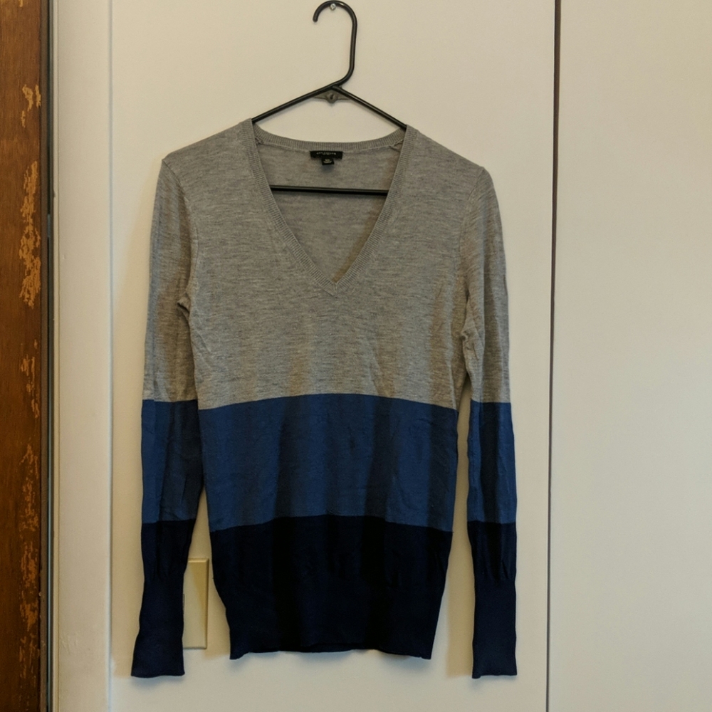 Ann Taylor Color Block Sweater